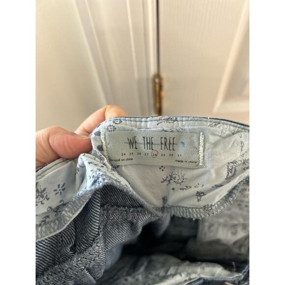 We The Free Dark Blue Flare & Wide Leg Jeans - Picture 5 of 7